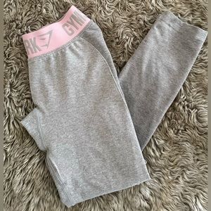 Grey and Pink Gymshark Leggings